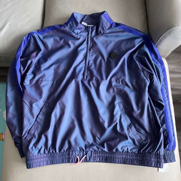 Adidas Harden Vol. 6 Quarter Zip Jacket Semi Night Flash - Size XL - Picture 5 of 11